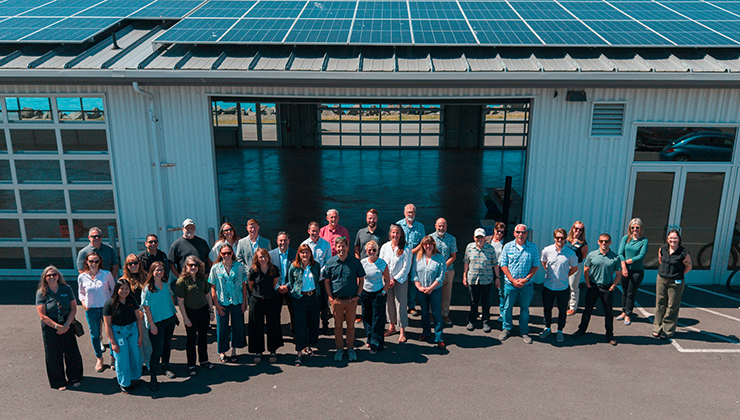PSE and the Port of Bellingham employees at ribbon cutting 
