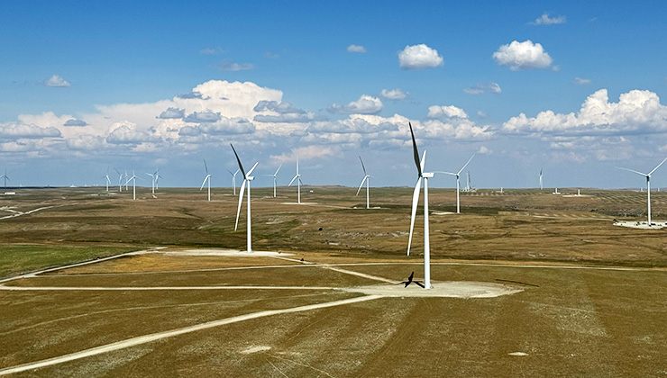 Beaver Creek wide shot of wind turbines