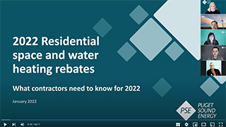 Thumbnail for 2022 Contractor Training Residential Rebate Program Updates video