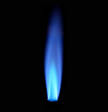 Natural gas flame Natural gas flame