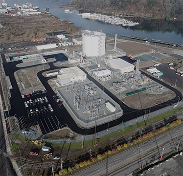 Aerial view of Tacoma LNG facility Aerial view of Tacoma LNG facility