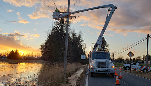 Sumas Powerlines Down Highway 547