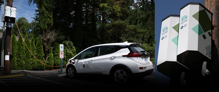 PSE opens a new pole charging location in Issaquah next to a popular trailhead