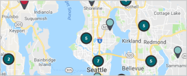 System wide map of projects