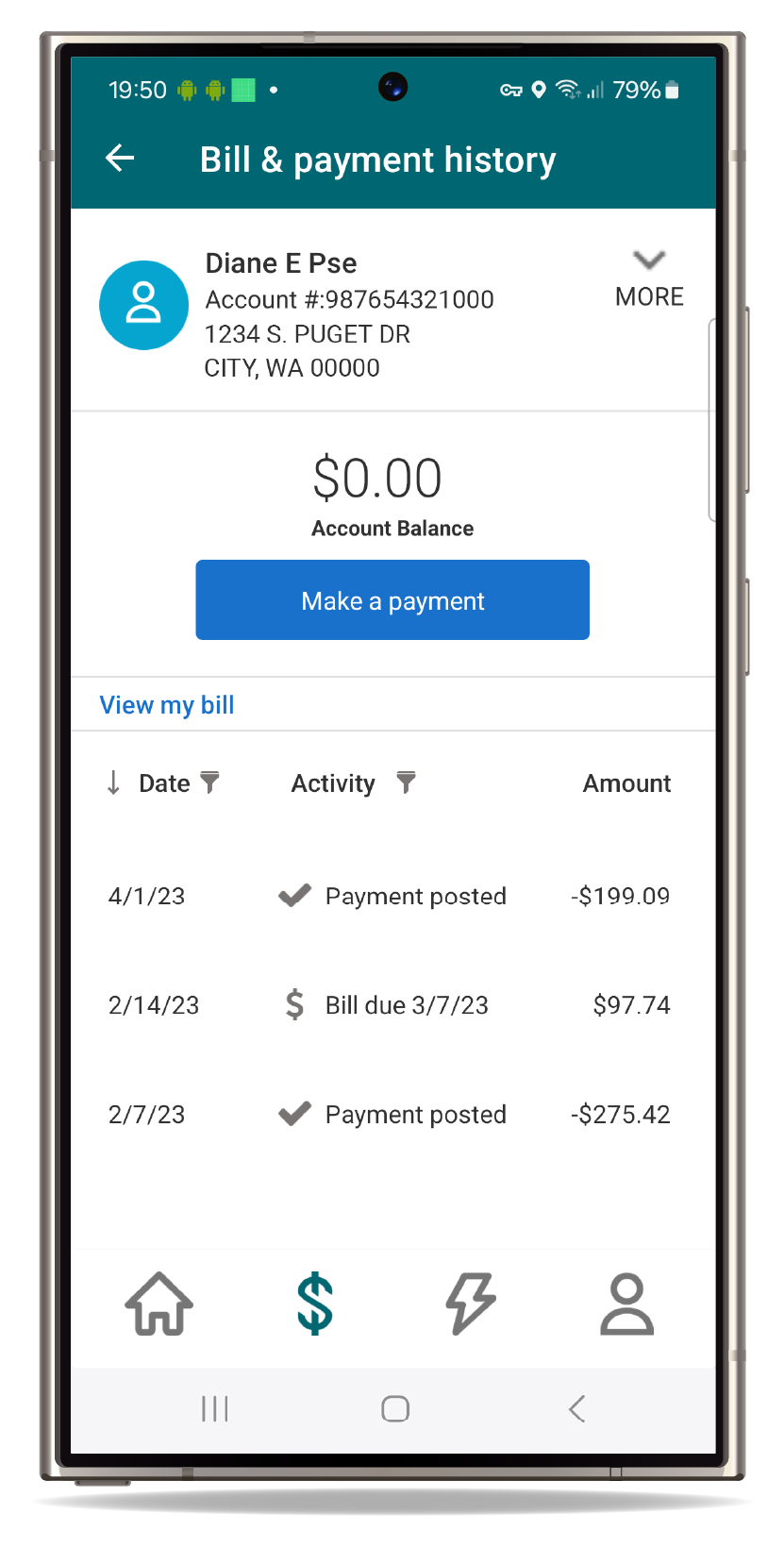 PSE app screenshot