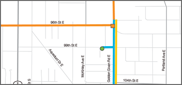 Golden Given road E natural gas project map