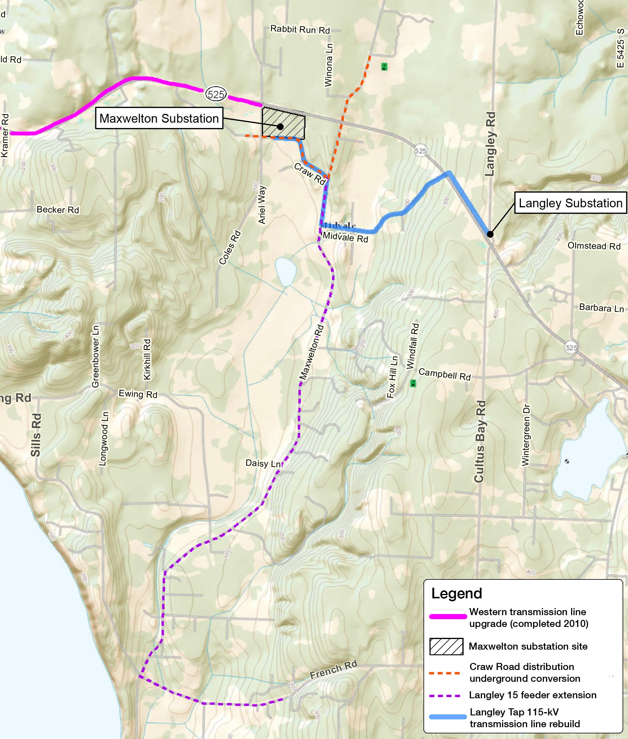 S Whidbey Projects Map