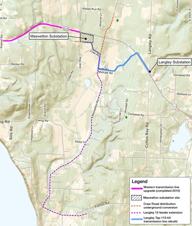 S Whidbey Projects Map