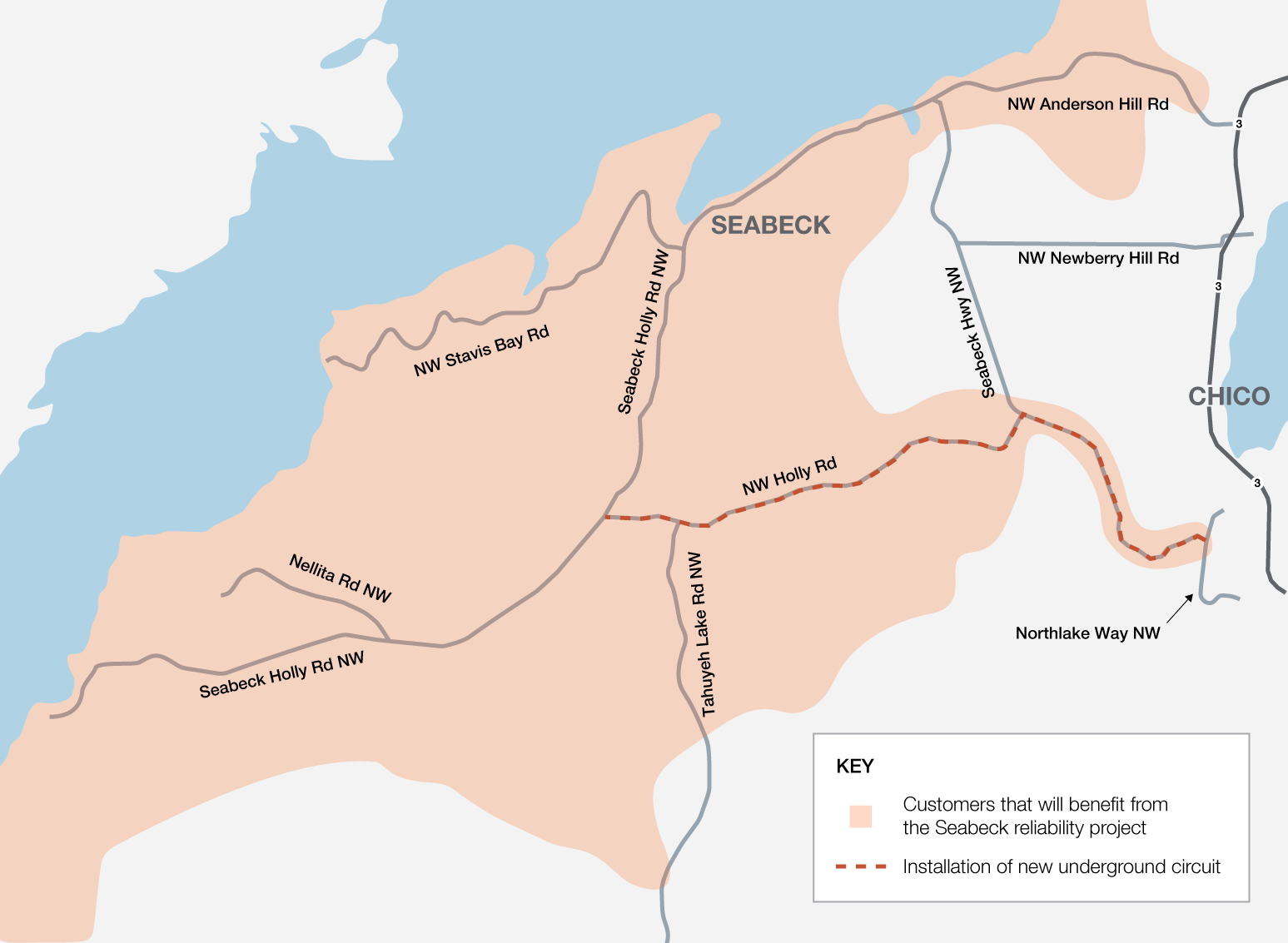 Seabeck Reliability Map