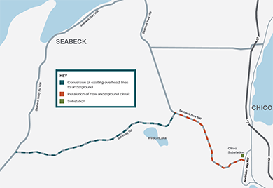 Seabeck Reliability Project Area Map