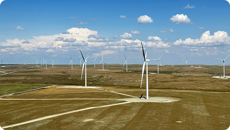 wind turbines