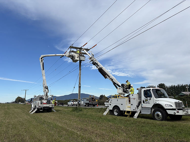 Recloser project in Chuckanut Dr. Bow, Skagit County 