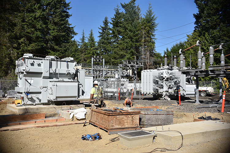Substation reliability program on Bainbridge Island, Kitsap County 