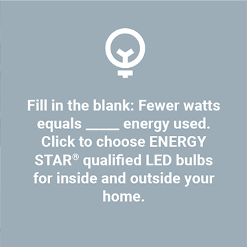 ENERGY STAR® qualified LED bulbs