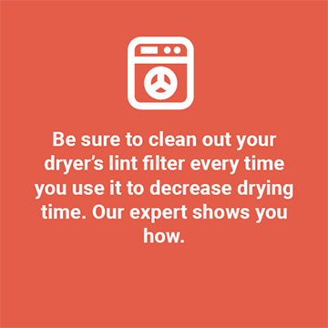 Clean out your dryer’s lint filter