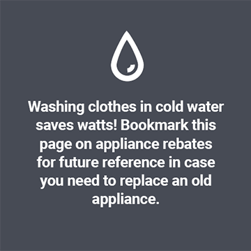 Washing clothes in cold water saves watts