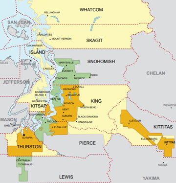 PSE Service Area Map