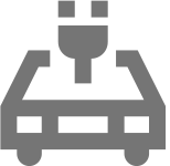 Electric vehicle icon
