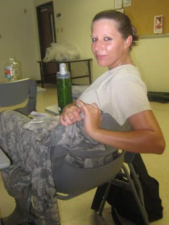 Elissa in uniform