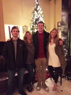 Mary with her family
