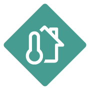 home thermostat icon