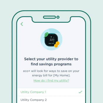 A screenshot of the ecobee mobile app menu