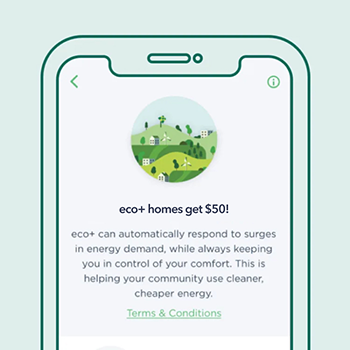 A screenshot of the ecobee mobile app menu