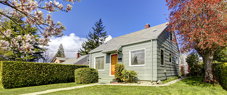 Small green house exterior