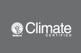 Green-e climate certified climate BW logo